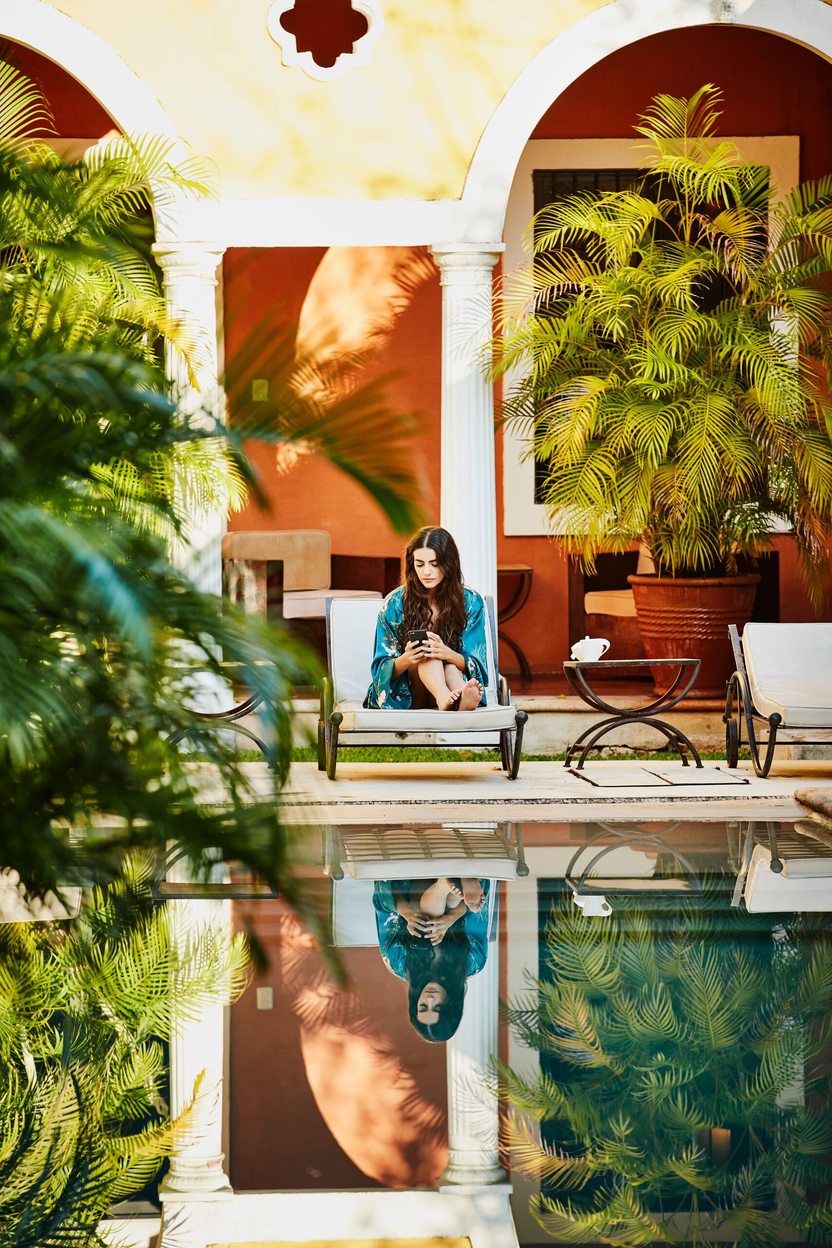 Colonnaded hall, Hotel Hacienda VIP